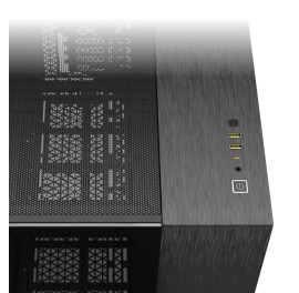 CORSAIR 2500X mATX PC Case, Black/Obsidian Aluminum