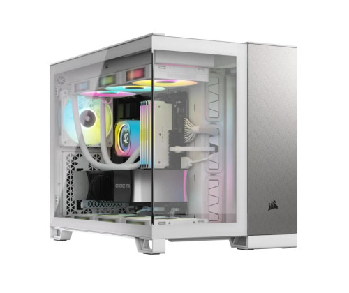 CORSAIR 2500X mATX PC Case, Black/Obsidian Aluminum
