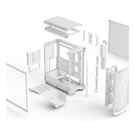 FRACTAL Meshify 3 White TG Clear Tint