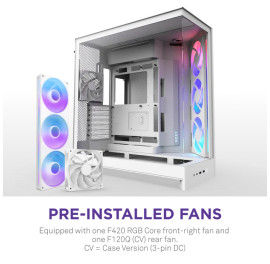 NZXT H9 Flow RGB - All White