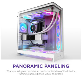NZXT H9 Flow RGB - All White