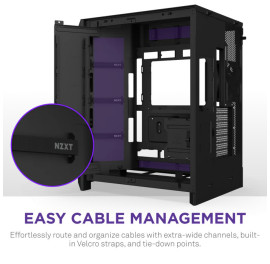 NZXT H9 Flow RGB (CM-H92FB-R1) Dual-Chamber Mid-Tower Case w/ RGB Fans
