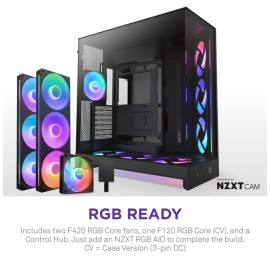 NZXT H9 Flow RGB+ (CM-H92FB-P1) - All Black