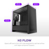 NZXT H3 Flow micro-ATX Mid-tower Case - All Black Color