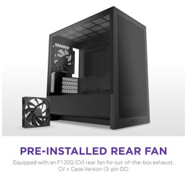 NZXT H3 Flow micro-ATX Mid-tower Case - All Black Color