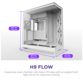 NZXT H9 Flow White