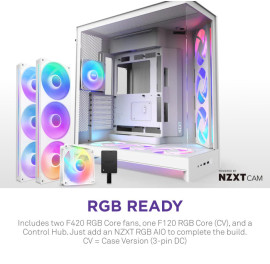 NZXT H9 Flow RGB+ All White