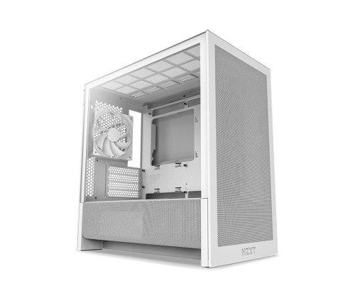 NZXT H3 Flow (2025) micro-ATX Mid-tower Case - All White Color