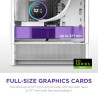 NZXT H3 Flow (2025) micro-ATX Mid-tower Case - All White Color