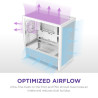 NZXT H3 Flow (2025) micro-ATX Mid-tower Case - All White Color