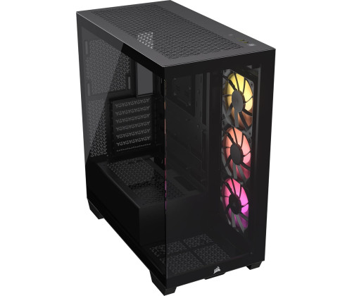 CORSAIR 3500X RS-R ARGB Mid-Tower PC Case, Black