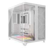 CORSAIR AIR 5400 LX-R RGB LINK Mid-Tower PC Case, White