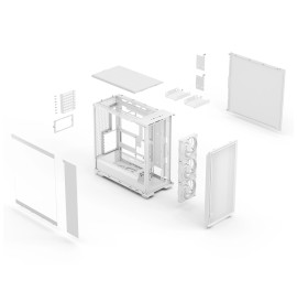 FRACTAL Epoch XL White TG Clear tint