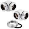 CORSAIR Hydro X Series XF Hardline Embout 90° 14mm OD - Chrome (x 2)