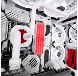 CORSAIR Tube dur Series XT Hardline Satin Blanc 12 mm - Transparent ab