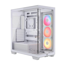 CORSAIR 3500X LX-R RGB Tempered Glass Mid-Tower PC Case, White
