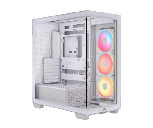 CORSAIR 3500X LX-R RGB Tempered Glass Mid-Tower PC Case, White