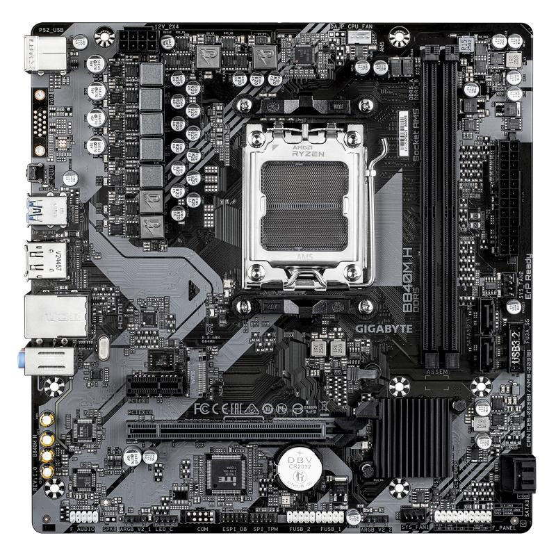 GIGABYTE B840M H · Cartes mères · Informat Systems Strasbourg (image 2)