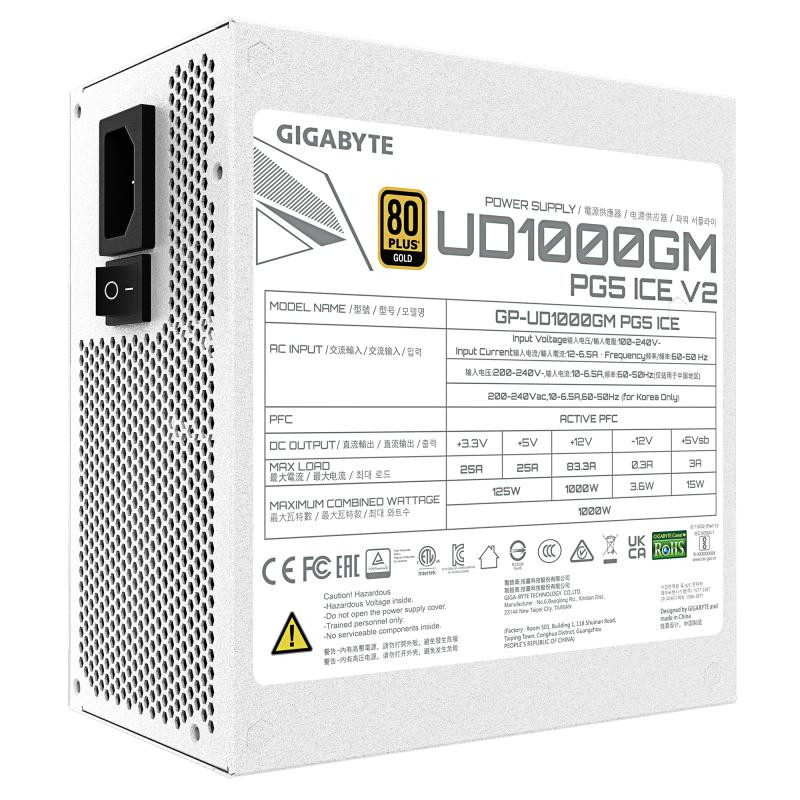 GIGABYTE 1000W - GP-UD1000GM PG5 ICE o · Alimentations · Informat Systems Strasbourg (image 6)