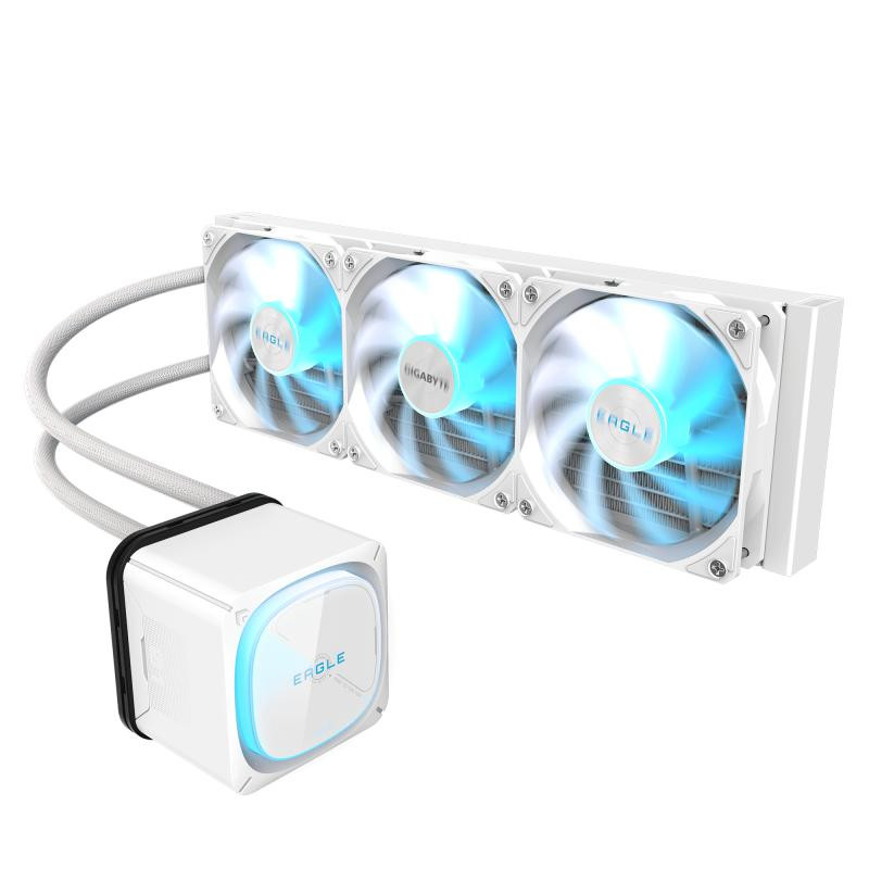 GIGABYTE EAGLE 360 ICE Système de Refroidissement Liquide pour CPU - 3x120mm Ventilateurs ARGB, écran LCD couleur, DAISY-C... (image 2)