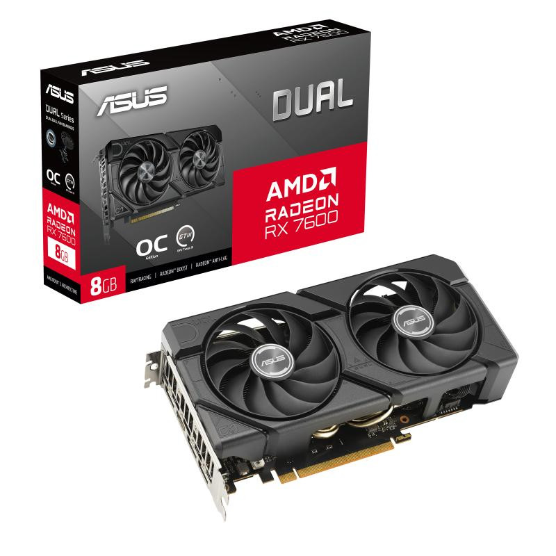 ASUS Dual -RX7600-O8G-EVO AMD Radeon RX 7600 8 Go GDDR6 · Cartes graphiques · Informat Systems Strasbourg (image 12)