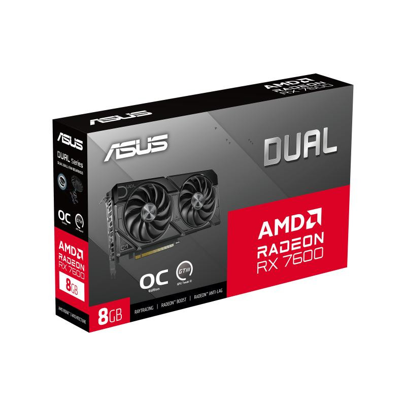 ASUS Dual -RX7600-O8G-EVO AMD Radeon RX 7600 8 Go GDDR6 · Cartes graphiques · Informat Systems Strasbourg (image 13)