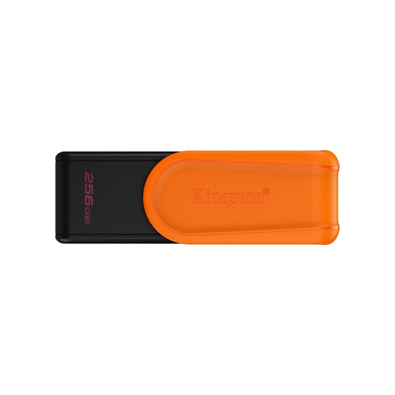 KINGSTON 256GB Portable USB 3.2 Gen 1 DataTraveler Exodia S (Black/Ora