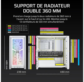 CORSAIR FRAME 4000X RS, WHITE