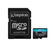 KINGSTON Canvas Go Plus Gen4 200MB/s A2 U3 V30 Card + Adapter
