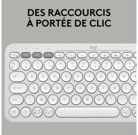 Logitech Pebble Keys 2 K380s Blanc