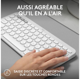 Logitech Pebble Keys 2 K380s Blanc