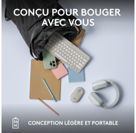 Logitech Pebble Keys 2 K380s Blanc