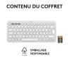 Logitech Pebble Keys 2 K380s Blanc