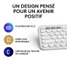 Logitech Pebble Keys 2 K380s Blanc