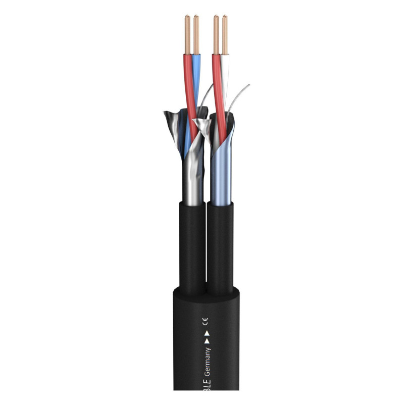 SOMMER CABLE Câble MICROPHONE 2x2x0,34mm² vendu au mètre