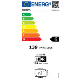 SONY 75" *FW-75EZ20L