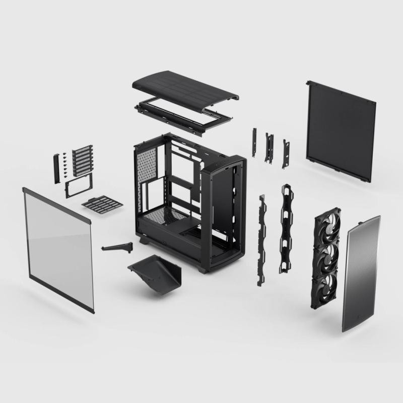 Fractal Design Summit Blackout TG Light Tint - Boîtier PC Mid Tower, Noir · Boîtiers · Informat Systems Strasbourg (image 4)