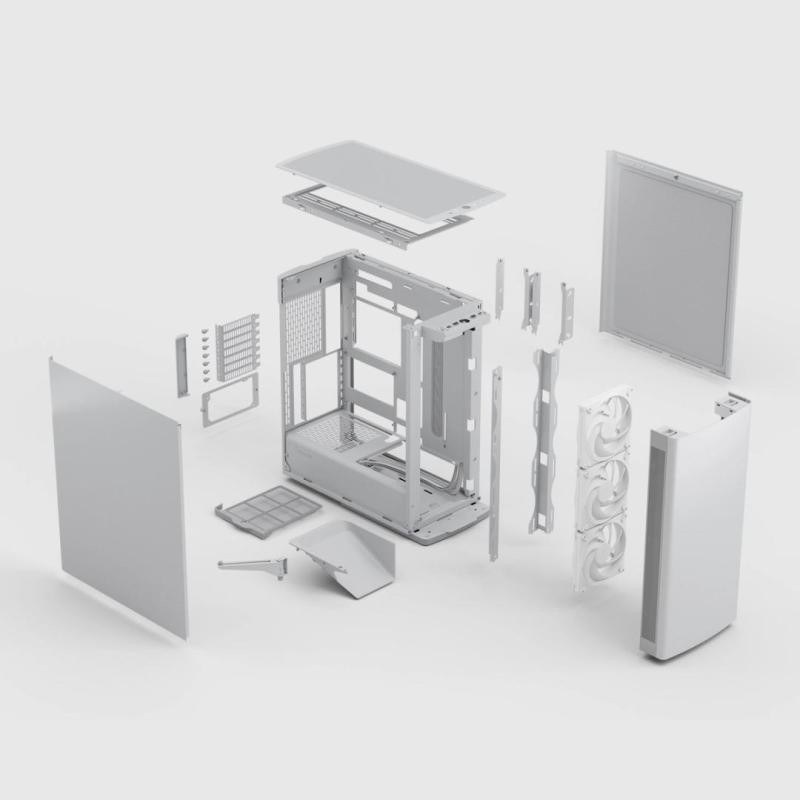 Fractal Design Define One Light Solid - Boîtier PC Mid Tower vitré, Blanc · Boîtiers · Informat Systems Strasbourg (image 5)
