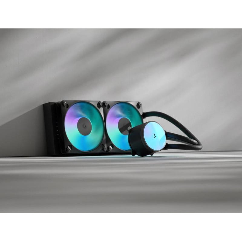 Fractal Design Radius 240 RGB Black Processeur Refroidisseur de liquide tout-en-un 12 cm Noir 1 pièce(s) · Ventilateur Boi... (image 2)