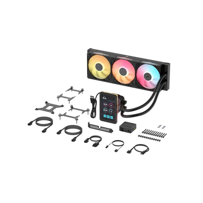 Corsair iCUE LINK TITAN II 360 RX LCD Processeur Refroidisseur de liquide tout-en-un 36 cm Noir 1 pièce(s) · Ventilateur B... (image 3)