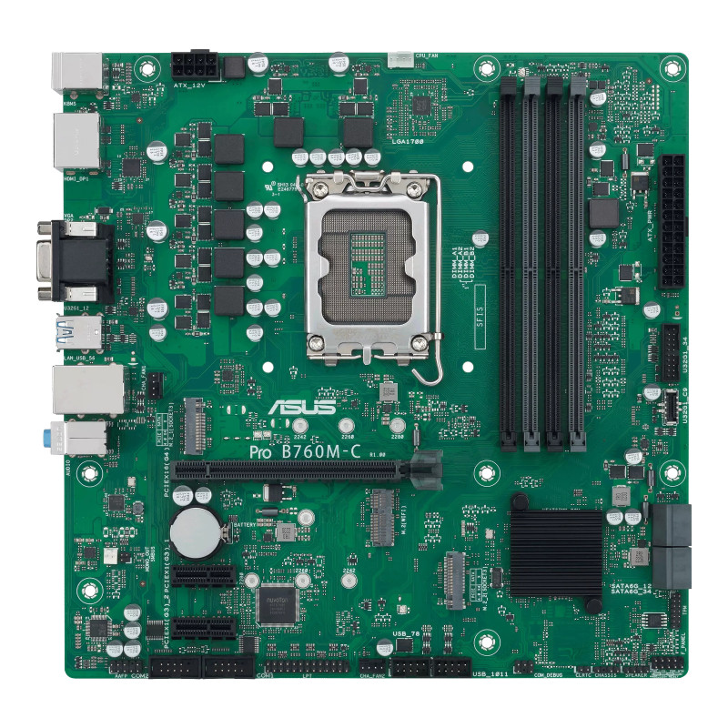 ASUS PRO B760M-C-CSM · Cartes mères · Informat Systems Strasbourg (image 2)