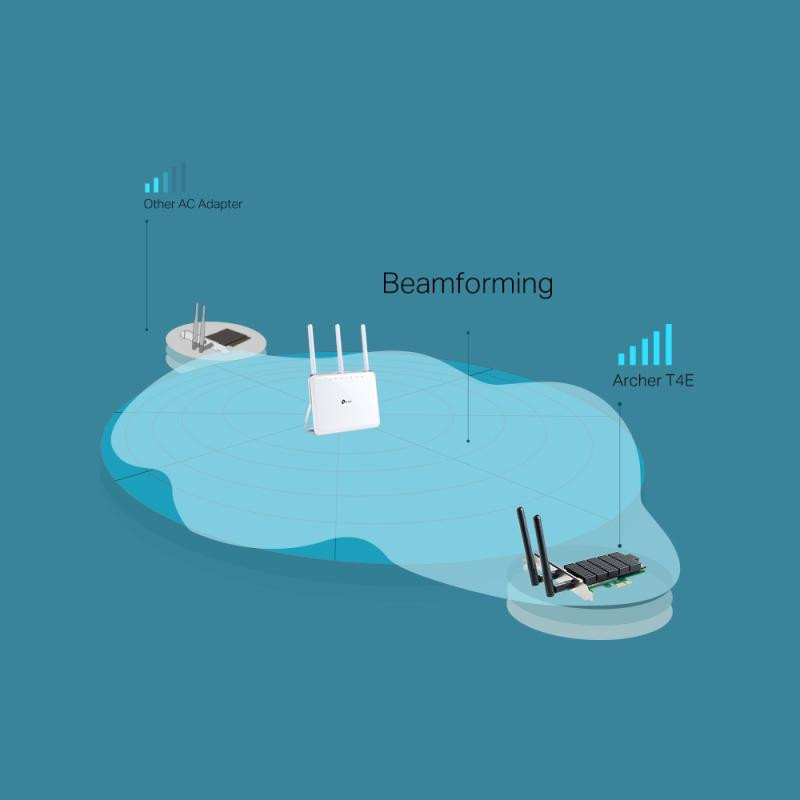 TP-LINK T4E - Adaptateur WiFi bi-bande AC 1200 Mbps PCI-E · ADAPTATEUR USB · Informat Systems Strasbourg (image 5)