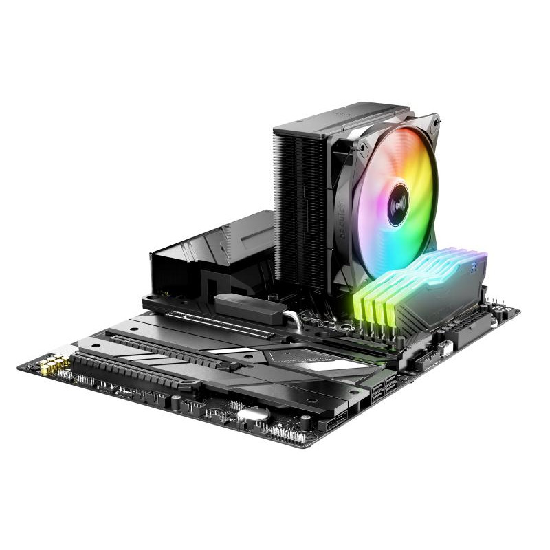 be quiet! PURE ROCK 3 LX | Ventirad mono tour, socket Intel et AMD, finition noire · Aircooling · Informat Systems Strasbourg (image 4)