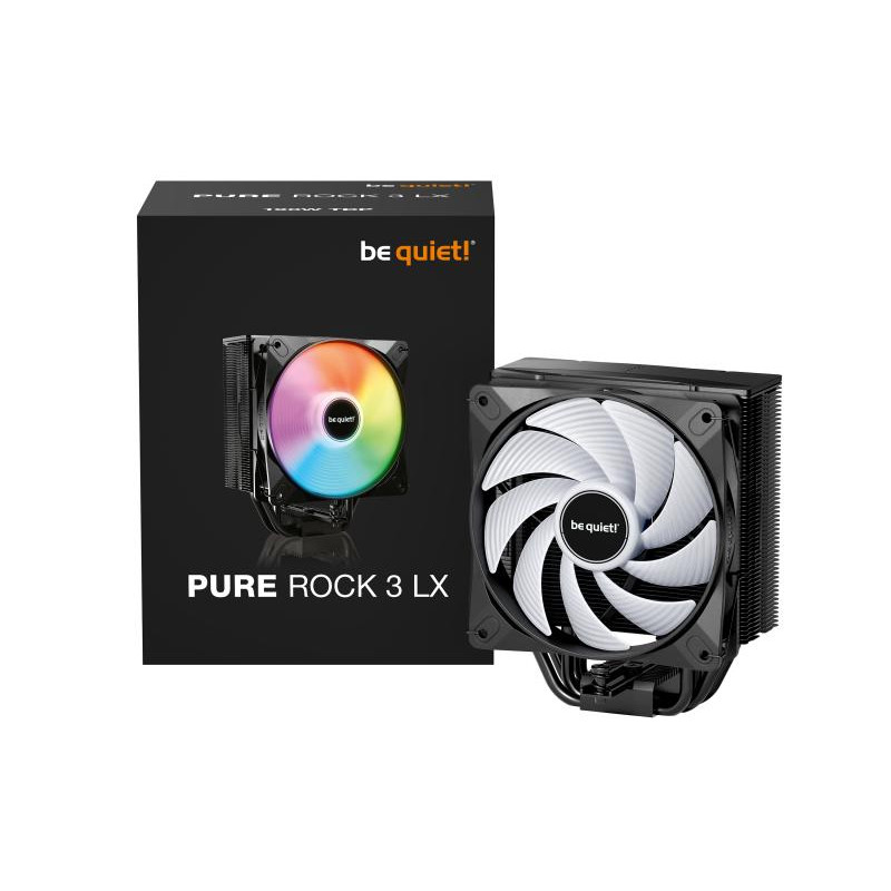 be quiet! PURE ROCK 3 LX | Ventirad mono tour, socket Intel et AMD, finition noire · Aircooling · Informat Systems Strasbourg (image 5)